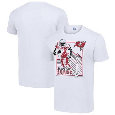 Men's Tampa Bay Buccaneers White Graphic Shield Logo T Shirt