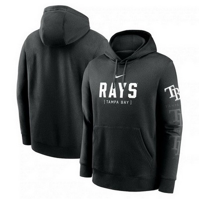 Men's Tampa Bay Rays Black Fashion Club Pullover Hoodie