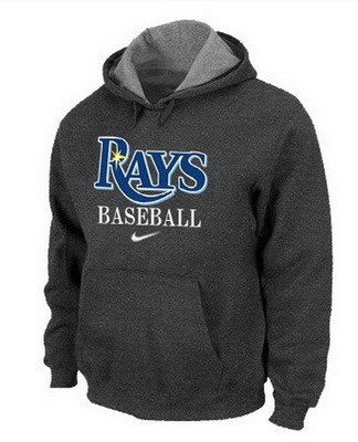 Men's Tampa Bay Rays Dark Gray Printed Pullover Hoodie