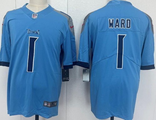 Men's Tennessee Titans #1 Cameron Ward Limited Light Blue Vapor Jersey