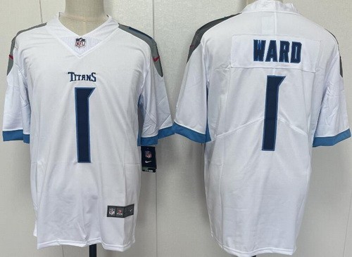 Men's Tennessee Titans #1 Cameron Ward Limited White Vapor Jersey