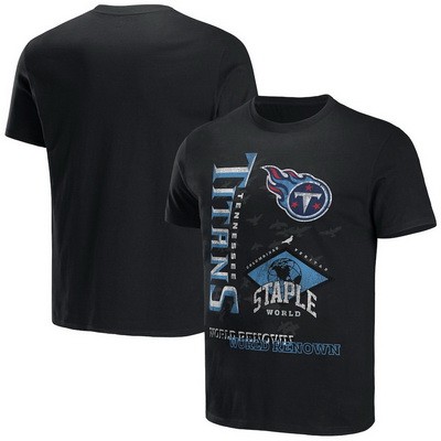 Men's Tennessee Titans Black NFL x Staple World Renowned T Shirt