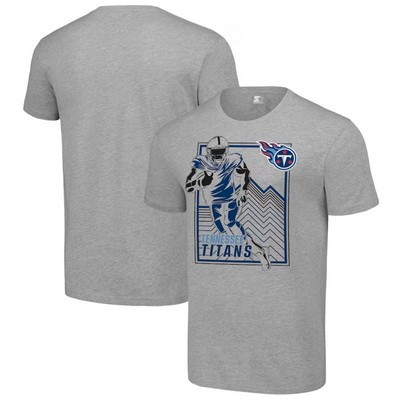 Men's Tennessee Titans Gray Graphic Shield Logo T Shirt
