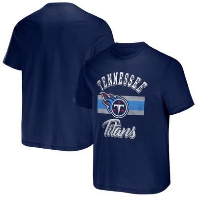 Men's Tennessee Titans Navy NFL x Darius Rucker Collection Stripe T Shirt
