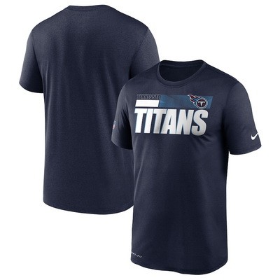 Men's Tennessee Titans Navy Sideline Impact Legend Performance T Shirt 515