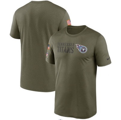 Men's Tennessee Titans Olive 2022 Salute to Service Legend Team T Shirt