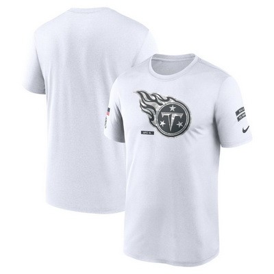 Men's Tennessee Titans White 2024 Salute To Service Legend Performance T Shirt