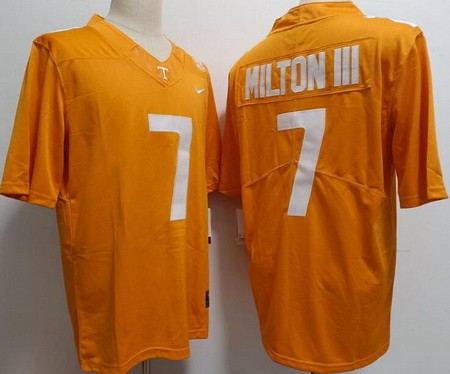 Men's Tennessee Volunteers #7 Joe Milton III Orange FUSE College Football Jersey