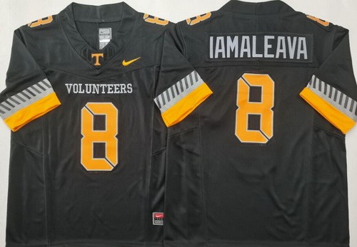 Men's Tennessee Volunteers #8 Nico Iamaleava Limited Black 2025 College Football Jersey