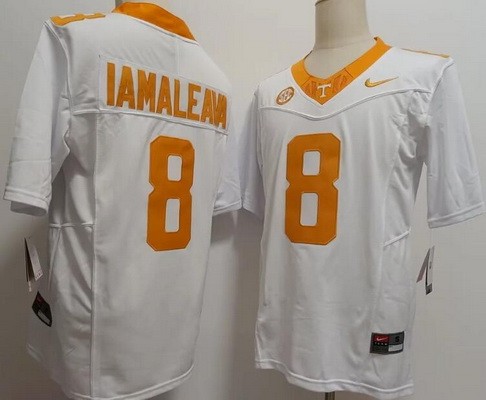 Men's Tennessee Volunteers #8 Nico Iamaleava White FUSE College Football Jersey