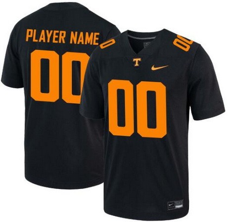Men's Tennessee Volunteers Customized Limited Black College Football Jersey