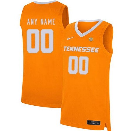 Men's Tennessee Volunteers Customized Orange 2019 College Basketball Jersey