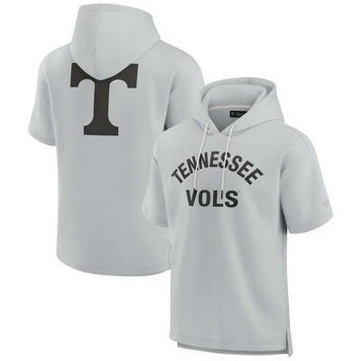 Men's Tennessee Volunteers Gray Super Soft Fleece Short Sleeve Hoodie