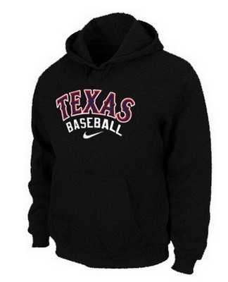 Men's Texas Rangers Black Printed Pullover Hoodie