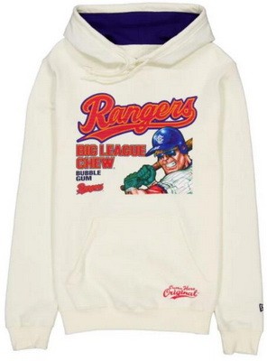 Men's Texas Rangers Cream Big League Chew Pullover Hoodie