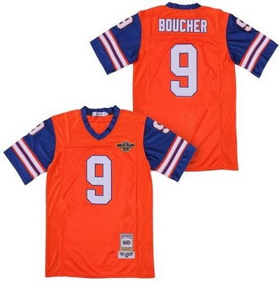 Men's The Waterboy #9 Bobby Boucher Orange Blue Football Jersey