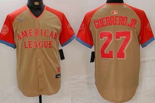 Men's Toronto Blue Jays #27 Vladimir Guerrero Jr Gray 2024 All Star Limited Jersey
