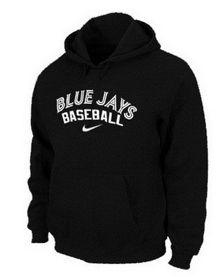 Men's Toronto Blue Jays Black Printed Pullover Hoodie