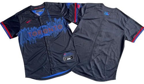 Men's Toronto Blue Jays Blank Black 2024 City Connect Limited Jersey