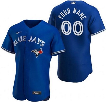 Men's Toronto Blue Jays Customized Royal Authentic Jersey