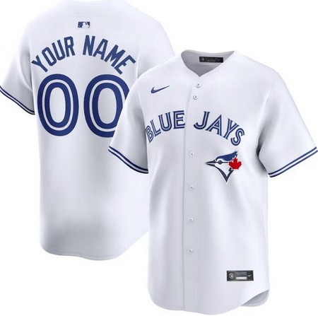 Men's Toronto Blue Jays Customized White Limited Jersey