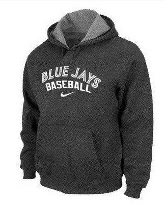 Men's Toronto Blue Jays Dark Gray Printed Pullover Hoodie