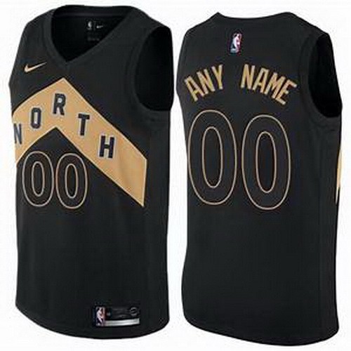 Men's Toronto Raptors Customized Black City Icon Swingman Nike Jersey