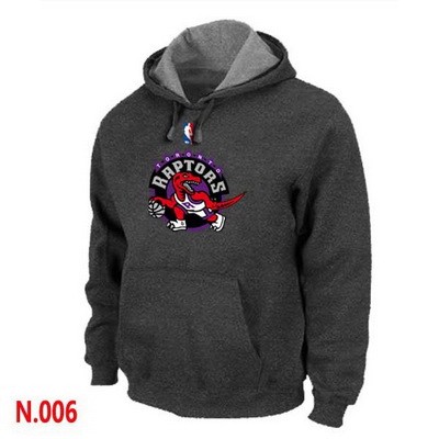 Men's Toronto Raptors Dark Grey Printed Pullover Hoodie
