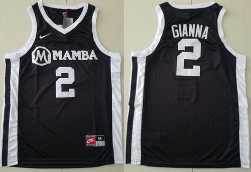 Men's Uconn Huskies #2 Gianna Bryant Gigi Forever Mamba Black Swingman Basketball Jersey
