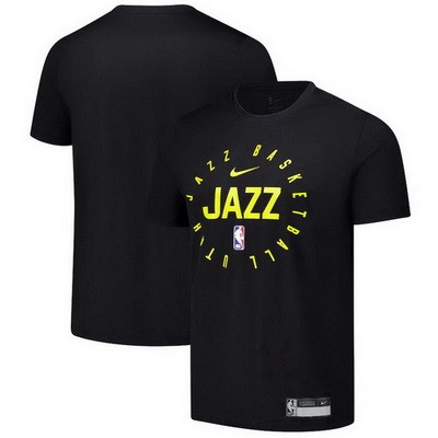 Men's Utah Jazz Black Legend On Court Practice Performance T Shirt