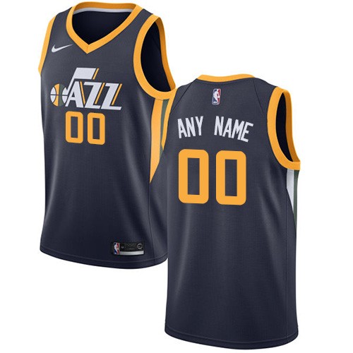 Men's Utah Jazz Customized Navy Icon Swingman Nike Jersey