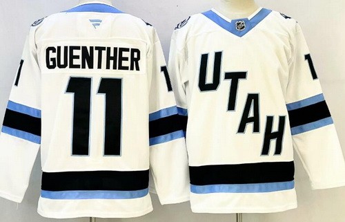 Men's Utah Mammoth #11 Dylan Guenther White Authentic Jersey