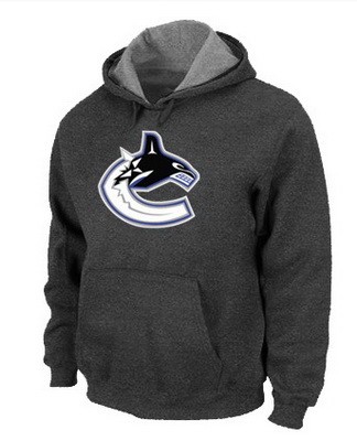 Men's Vancouver Canucks Dark Gray Printed Pullover Hoodie