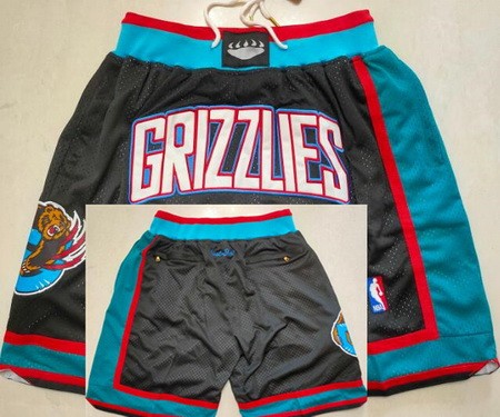 Men's Vancouver Grizzlies Black Classic Just Don Shorts