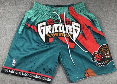 Men's Vancouver Grizzlies Green 2023 Just Don Shorts