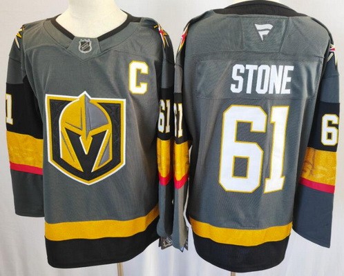 Men's Vegas Golden Knights #61 Mark Stone Gray Authentic Jersey
