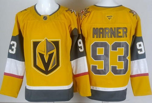 Men's Vegas Golden Knights #93 Mitch Marner Gold Authentic Jersey