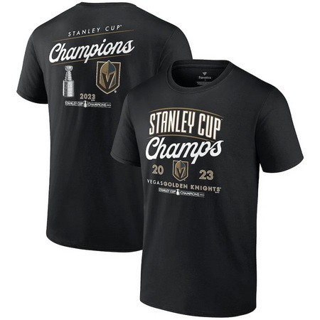 Men's Vegas Golden Knights Black 2023 Stanley Cup Champions T Shirt 306107