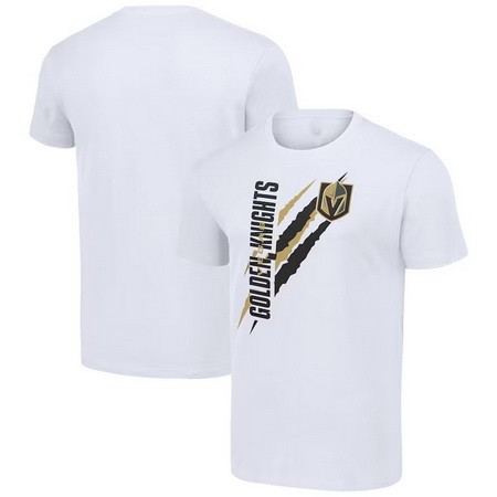 Men's Vegas Golden Knights Starter White Color Scratch T Shirt