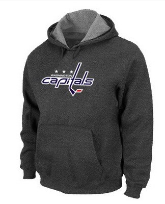 Men's Washington Capitals Dark Gray Printed Pullover Hoodie