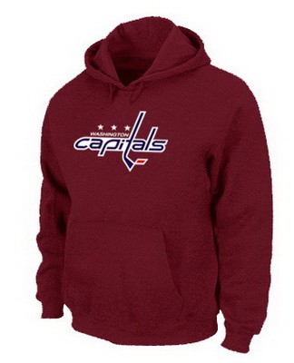 Men's Washington Capitals Red Printed Pullover Hoodie