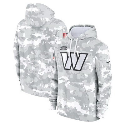 Men's Washington Commanders Arctic Camo 2024 Salute to Service Club Fleece Pullover Hoodie