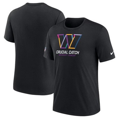 Men's Washington Commanders Black 2024 Crucial Catch T Shirt