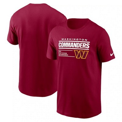 Men's Washington Commanders Red Division Essential T Shirt