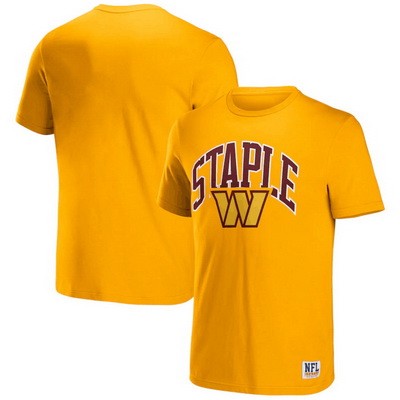 Men's Washington Commanders Yellow NFL x Staple Logo Lockup T Shirt