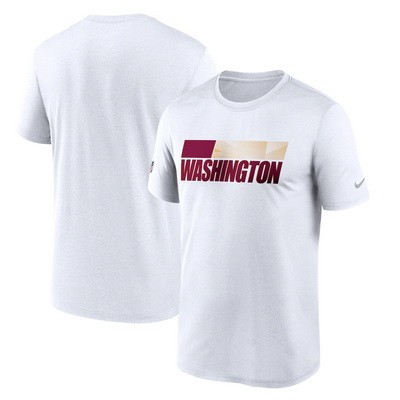 Men's Washington Football Team White Sideline Impact Legend Performance T Shirt 538