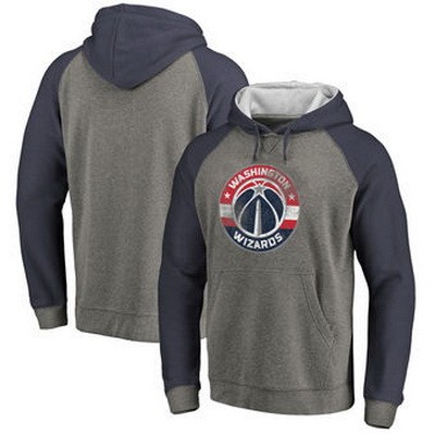 Men's Washington Wizards Gray 2 Printed Pullover Hoodie