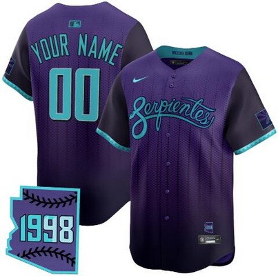Toddler Arizona Diamondbacks Customized Purple 2025 City Connect Limited Jersey