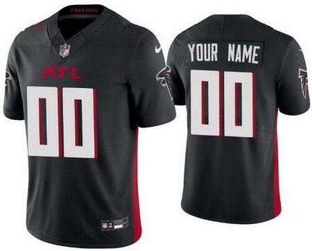 Toddler Atlanta Falcons Customized Limited Black FUSE Vapor Jersey
