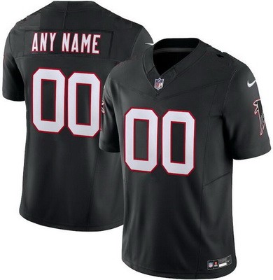 Toddler Atlanta Falcons Customized Limited Black Throwback FUSE Vapor Jersey
